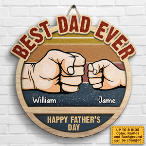 Tu es le meilleur papa - Cadeau pour papa, fête des pères - Panneau en bois personnalisé
