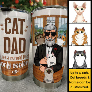 Glacière « Cat Dad Only » – Gobelet personnalisé – Cadeau pour papa