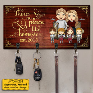 Il n'y a pas de meilleur endroit que la maison - Porte-clés personnalisé, porte-clés - Cadeau pour couples, mari et femme