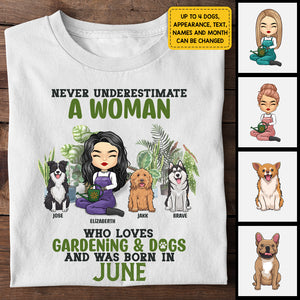 J'adore le jardinage et les chiens ! T-shirt et sweat à capuche unisexe personnalisé ! Cadeau pour les amoureux du jardinage et des animaux.