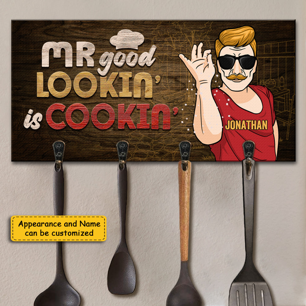 Monsieur Beau Cuisine - Porte-clés personnalisé, Porte-clés - Cadeau pour papa, grand-père