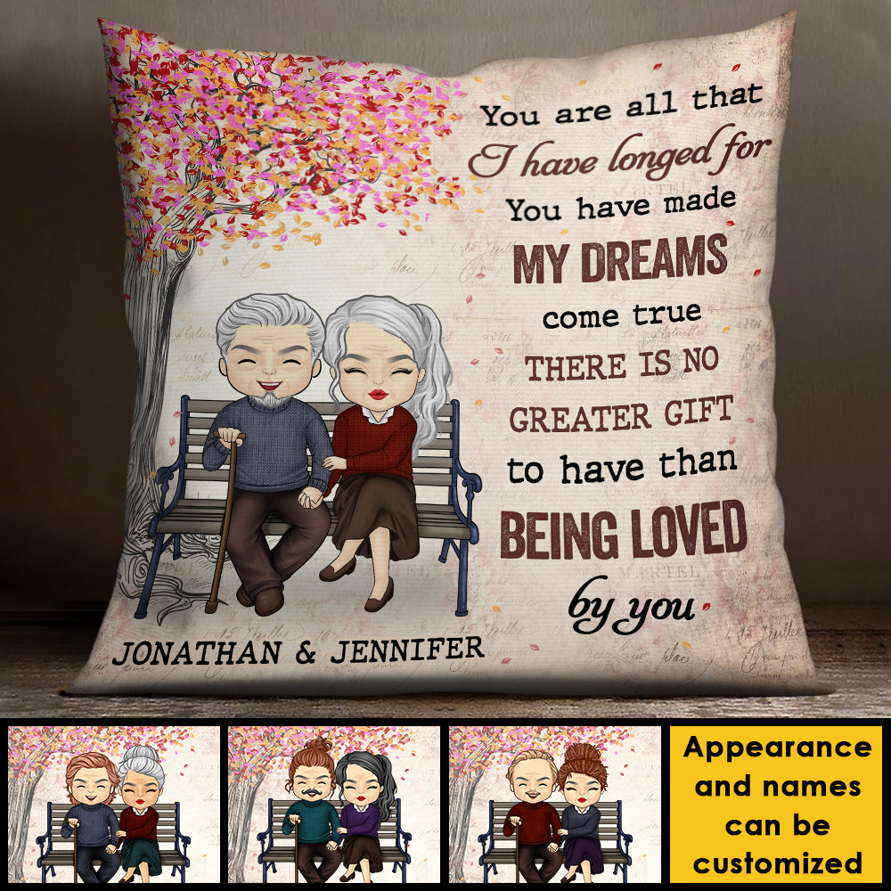 You Are All That I Have Longed - Gift For Couples, Personalized Pillow (Insert Included).