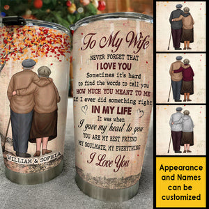 You Are My Best Friend My Soulmate And My Everything - Gift For Couples, Personalized Tumbler.