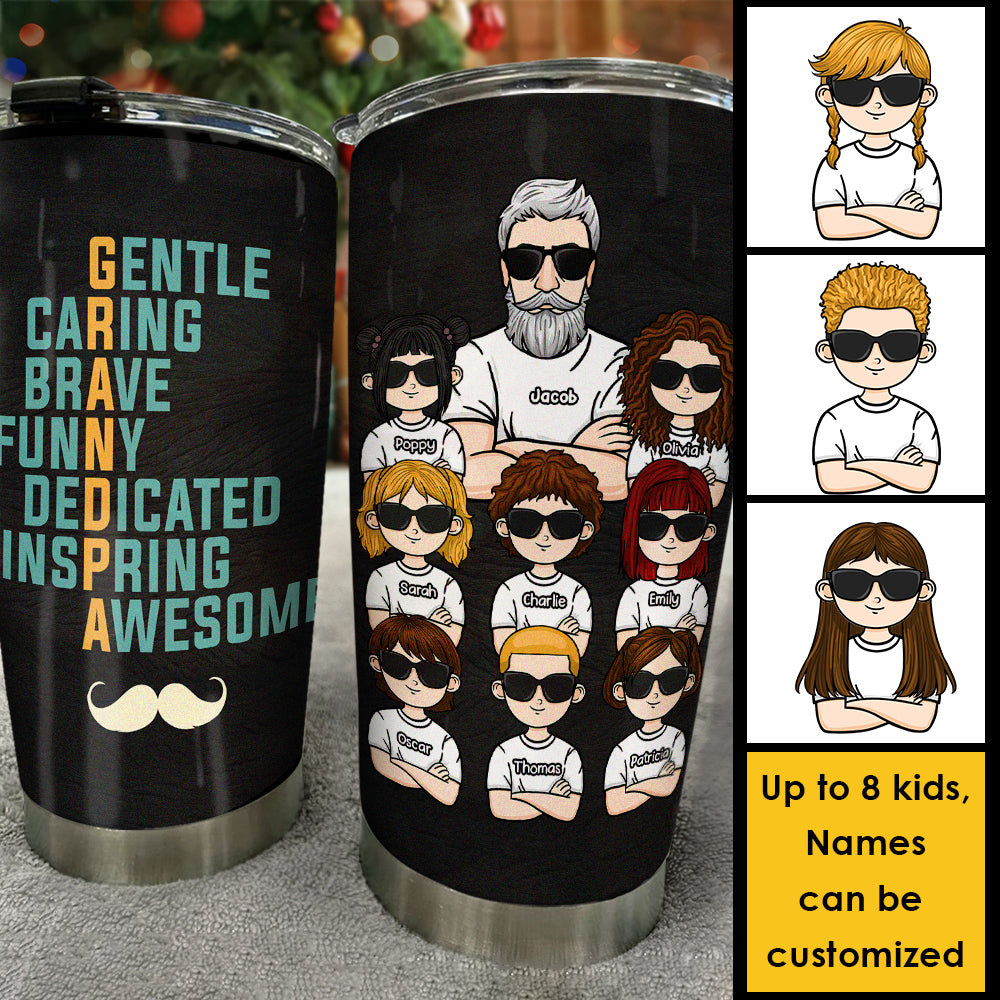 Grand-père signifie douceur et bien plus encore - Gobelet personnalisé - Cadeau pour papa, cadeau pour grand-père