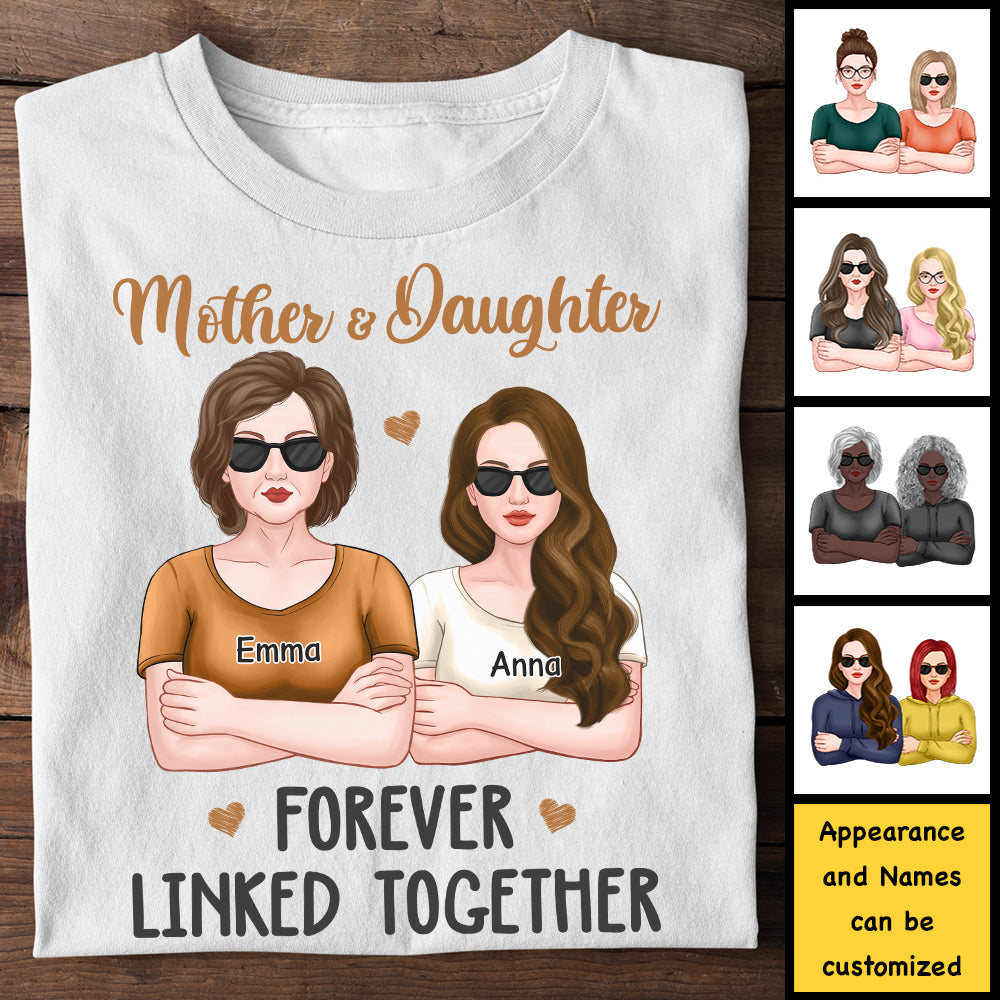 Le bonheur, c'est le temps entre mère et fille ! Cadeau pour maman, t-shirt unisexe personnalisé, sweat à capuche