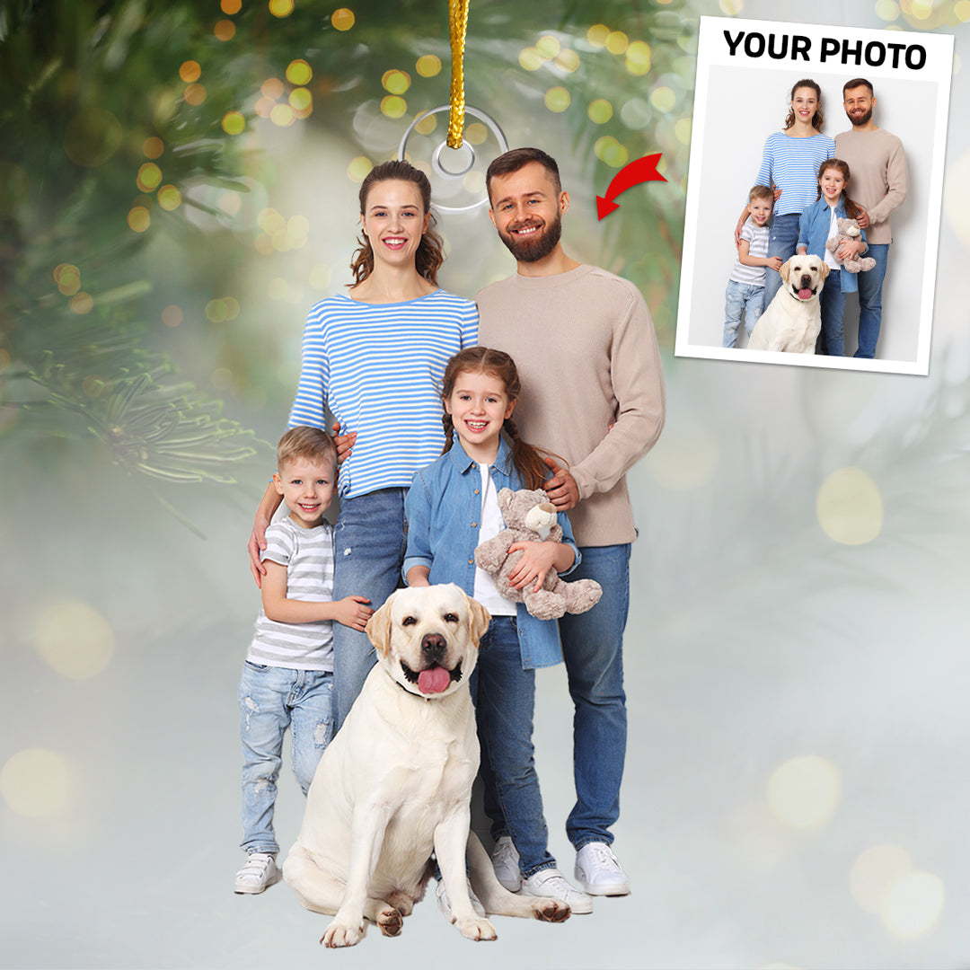 Custom Photo Special Gift - Dog & Cat Personalized Custom Ornament - Acrylic Custom Shaped - Christmas Gift For Pet Owners, Pet Lovers
