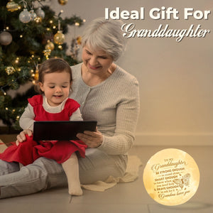 Assez courageux pour demander de l'aide - Lampe lunaire - À ma petite-fille, cadeau pour petite-fille, cadeau de grand-mère pour petite-fille, cadeau d'anniversaire pour petite-fille, cadeau de Noël
