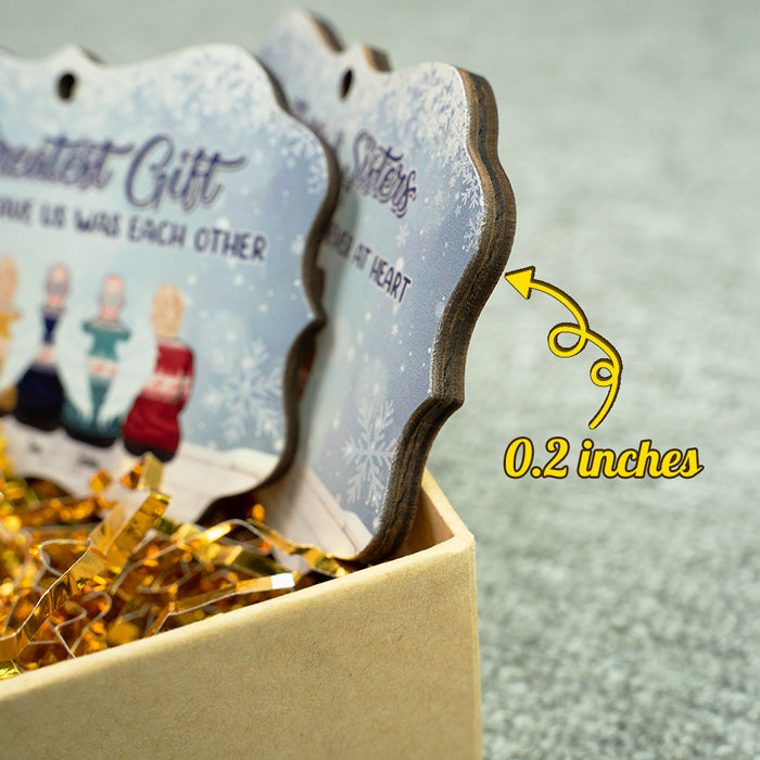 L'amour entre frères et sœurs est l'une des plus grandes bénédictions de la vie - Décoration de Noël personnalisée en bois et aluminium de forme Benelux - Cadeau pour frères et sœurs, cadeau de Noël