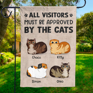 The Cats Own This Land - Cat Personalized Custom Flag - Gift For Pet Lovers, Pet Owners