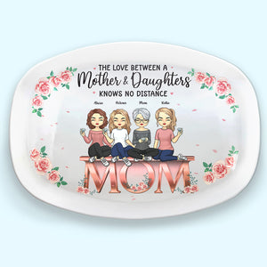 L'amour entre mère et fille - Plateau personnalisé pour la famille - Cadeau de fête des mères et d'anniversaire pour maman
