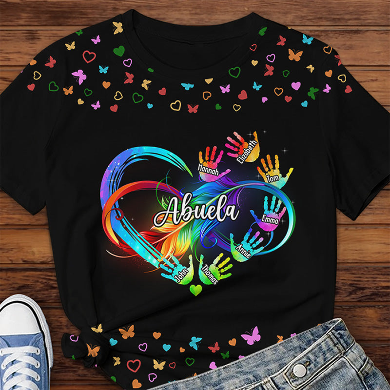 La grand-mère parfaite - T-shirt unisexe personnalisé imprimé sur toute la surface - Cadeau de fête des mères et d'anniversaire pour grand-mère