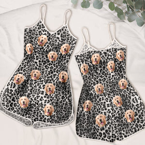 Custom Photo Best Summer Ever With My Beloved - Dog & Cat Personalized Custom Sleeveless Romper - Gift For Pet Owners, Pet Lovers