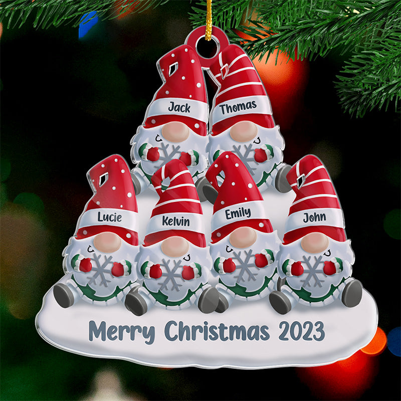 Le meilleur cadeau de Noël - Décoration personnalisée pour la famille - Forme personnalisée en acrylique - Cadeau de Noël pour les membres de la famille
