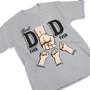 Meilleur papa de tous les temps - T-shirt, sweat à capuche, sweat-shirt unisexe personnalisé pour la famille - Cadeau de fête des pères et d'anniversaire pour papa