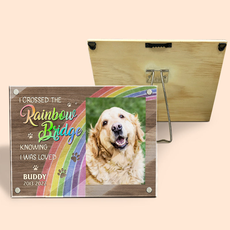 Je serai ton ange gardien - Cadre photo magnétique en acrylique personnalisé - Cadeau de condoléances, cadeau pour les propriétaires d'animaux de compagnie, les amoureux des animaux