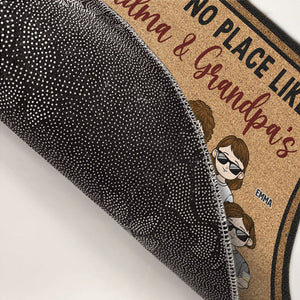 Il n'y a pas de meilleur endroit que la maison de grand-père et grand-mère - Tapis décoratif personnalisé pour la famille - Cadeau pour grand-mère et grand-père
