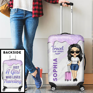L'été approche et je dois y aller - Housse de bagage personnalisée - Cadeau pour les amoureux du voyage