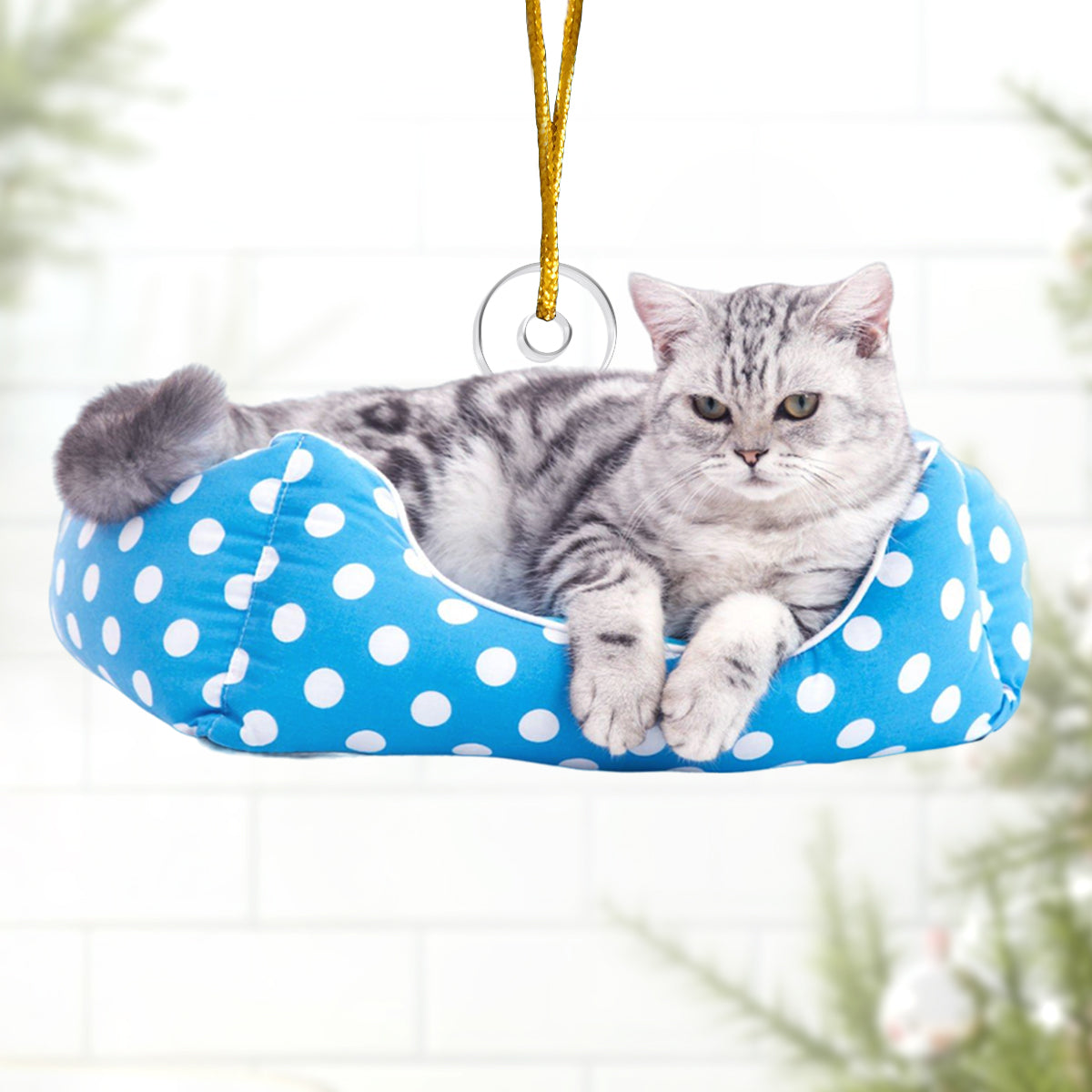 Photo personnalisée : Une maison n’est pas un foyer sans animal de compagnie - Ornement personnalisé pour chien et chat - Acrylique en forme personnalisée - Cadeau de Noël pour les propriétaires et les amoureux des animaux