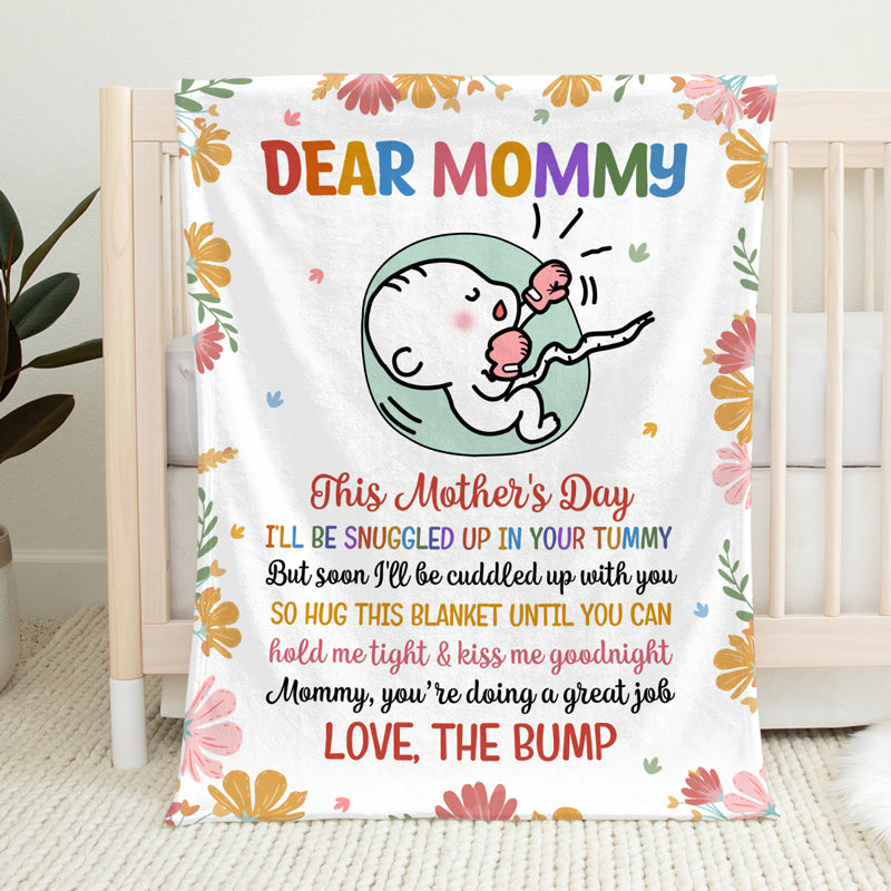Maman, tu fais du bon travail - Couverture personnalisée pour bébé - Cadeau de naissance, cadeau pour la première maman