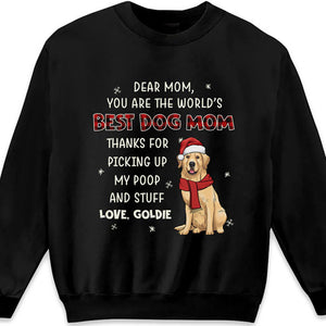 Thanks For Picking Up My Poop And Stuff - Dog Personalized Custom Unisex T-shirt, Hoodie, Sweatshirt - Christmas Gift For Pet Owners, Pet Lovers