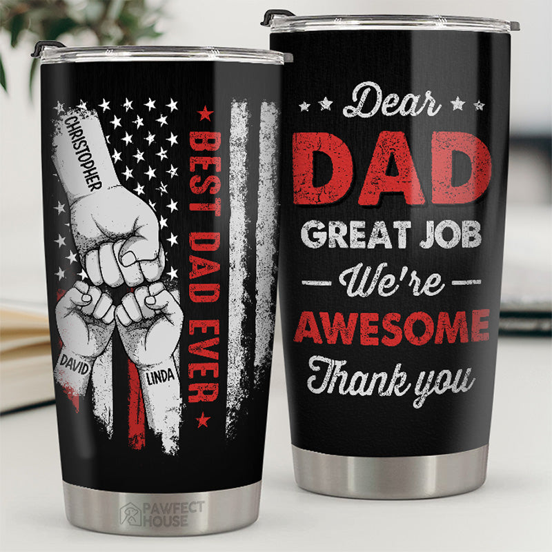 Merci papa, tu es génial - Gobelet personnalisé pour la famille - Cadeau de fête des pères, d'anniversaire pour papa, grand-père