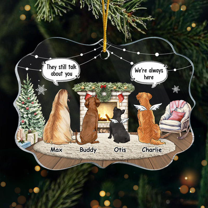 Je serai toujours à tes côtés - Ornement commémoratif personnalisé - En acrylique en forme de Benelux - Cadeau de Noël, cadeau de condoléances pour les propriétaires d'animaux et les amoureux des animaux