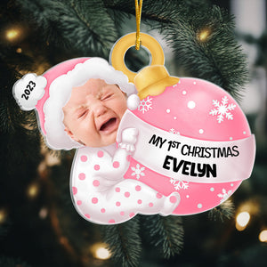 Photo personnalisée « Tu es mon cadeau parfait pour Noël » - Ornement personnalisé familial personnalisé - Forme personnalisée en acrylique - Cadeau de Noël pour bébé, enfant, nouveau-né