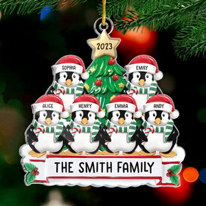 La famille est la meilleure partie de Noël - Décoration personnalisée pour la famille - Forme personnalisée en acrylique - Cadeau de Noël pour les membres de la famille