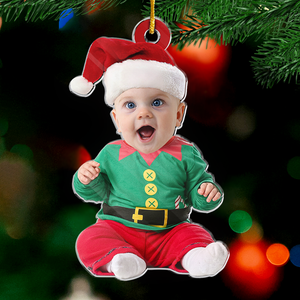 Photo personnalisée Le miracle de la vie - Ornement personnalisé familial - Forme personnalisée en acrylique - Cadeau de Noël pour bébé, enfant et nouveau-né