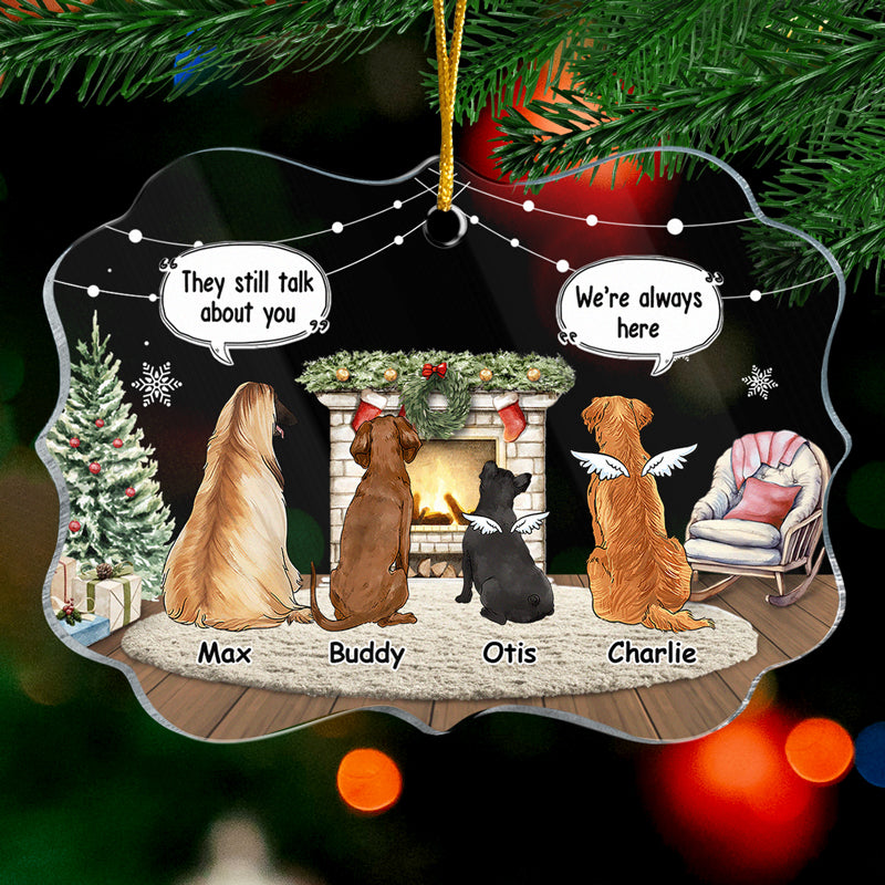 Je serai toujours à tes côtés - Ornement commémoratif personnalisé - En acrylique en forme de Benelux - Cadeau de Noël, cadeau de condoléances pour les propriétaires d'animaux et les amoureux des animaux