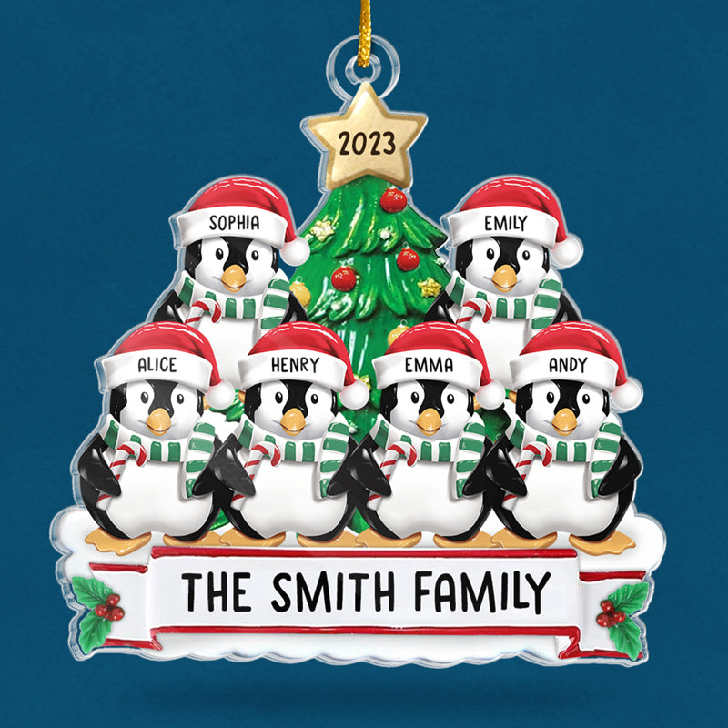 La famille est la meilleure partie de Noël - Décoration personnalisée pour la famille - Forme personnalisée en acrylique - Cadeau de Noël pour les membres de la famille