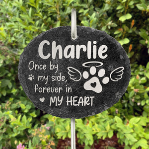 Best Friends Are Never Forgotten - Memorial Personalized Memorial Garden Slate & Hook - Sympathy Gift For Pet Owners, Pet Lovers