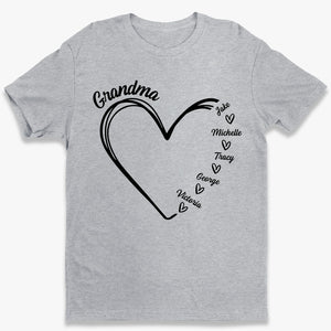 Grandma Is The Best - Family Personalized Custom Unisex T-shirt, Hoodie, Sweatshirt - Mother's Day, Birthday Gift For Grandma