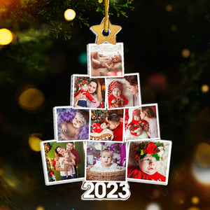 Photo personnalisée bébé Le sapin de Noël parfait - Ornement personnalisé familial personnalisé - Forme personnalisée en acrylique - Premier cadeau de Noël pour bébé