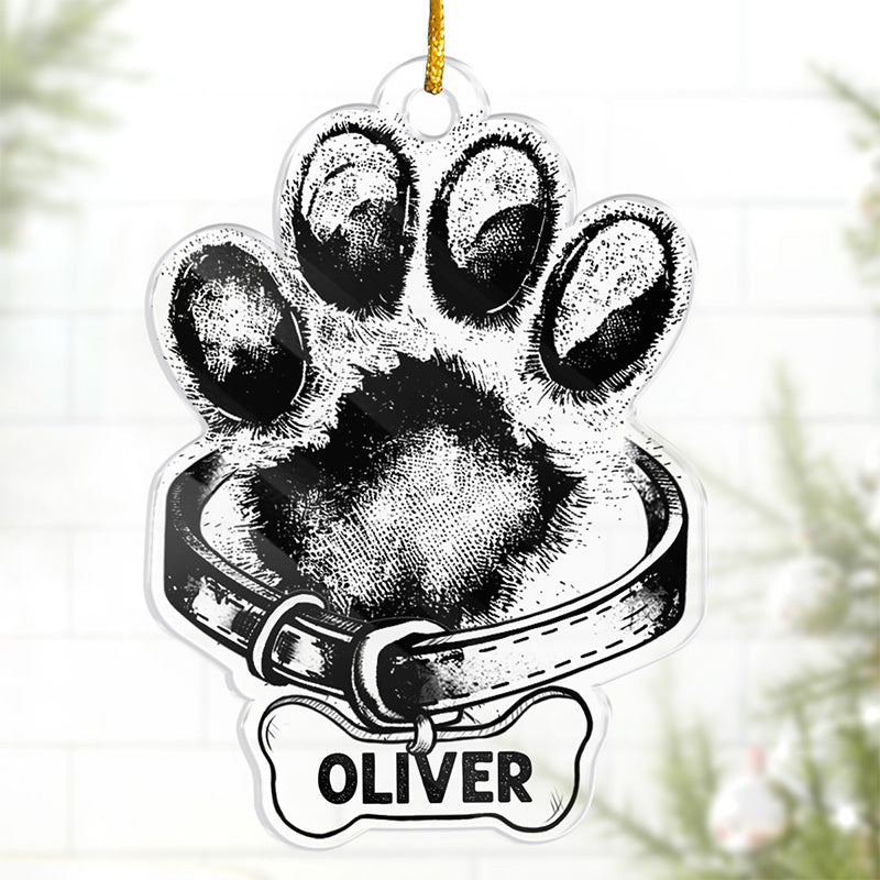 Un véritable ami est parti, mais les souvenirs perdureront - Ornement commémoratif personnalisé - Forme personnalisée en acrylique - Cadeau de Noël, cadeau de condoléances pour les propriétaires d'animaux et les amoureux des animaux