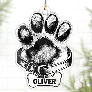 Un véritable ami est parti, mais les souvenirs perdureront - Ornement commémoratif personnalisé - Forme personnalisée en acrylique - Cadeau de Noël, cadeau de condoléances pour les propriétaires d'animaux et les amoureux des animaux