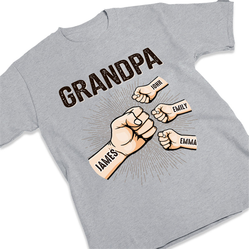 Mon père est le meilleur - T-shirt unisexe personnalisé pour la famille, sweat à capuche, sweat-shirt - Cadeau de fête des pères, d'anniversaire pour grand-père