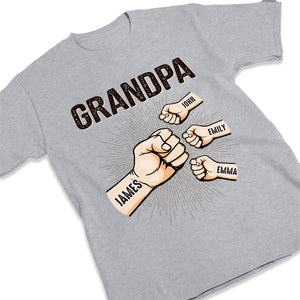 Mon père est le meilleur - T-shirt unisexe personnalisé pour la famille, sweat à capuche, sweat-shirt - Cadeau de fête des pères, d'anniversaire pour grand-père