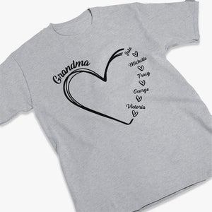 Grandma Is The Best - Family Personalized Custom Unisex T-shirt, Hoodie, Sweatshirt - Mother's Day, Birthday Gift For Grandma