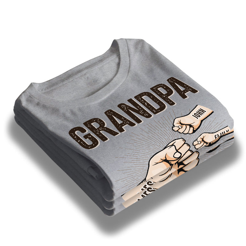 Mon père est le meilleur - T-shirt unisexe personnalisé pour la famille, sweat à capuche, sweat-shirt - Cadeau de fête des pères, d'anniversaire pour grand-père