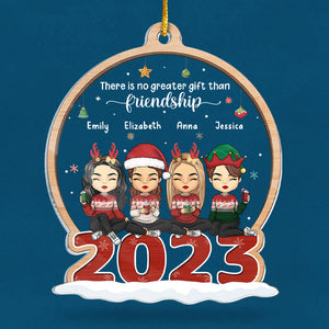 Le plus beau cadeau de la vie - Décoration personnalisée pour la famille - Boule à neige en acrylique - Cadeau de Noël pour les membres de la famille, les meilleurs amis, les meilleures amies et les sœurs