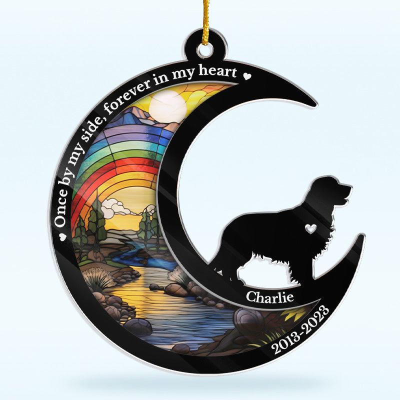 Tu me manques pour le reste de ma vie - Ornement commémoratif personnalisé - Forme personnalisée en acrylique - Cadeau de Noël, cadeau de condoléances pour les propriétaires d'animaux de compagnie, les amoureux des animaux
