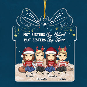 Nous sommes plus que des amis - Décoration personnalisée pour meilleure amie - Boîte cadeau en acrylique - Cadeau de Noël pour meilleures amies, meilleures amies, sœurs