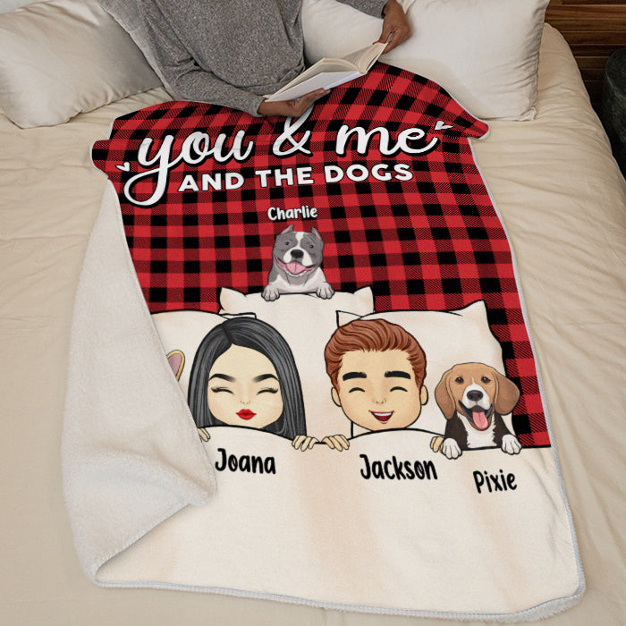 Toi, moi et les bébés à fourrure - Couverture personnalisée pour chien et chat - Cadeau pour les propriétaires et les amoureux des animaux