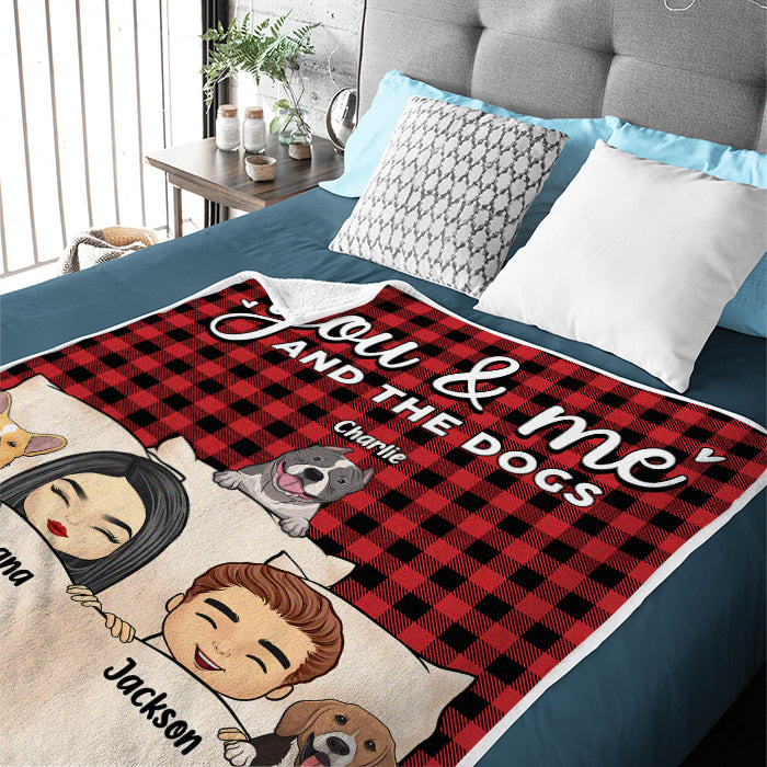 Toi, moi et les bébés à fourrure - Couverture personnalisée pour chien et chat - Cadeau pour les propriétaires et les amoureux des animaux