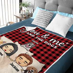 Toi, moi et les bébés à fourrure - Couverture personnalisée pour chien et chat - Cadeau pour les propriétaires et les amoureux des animaux