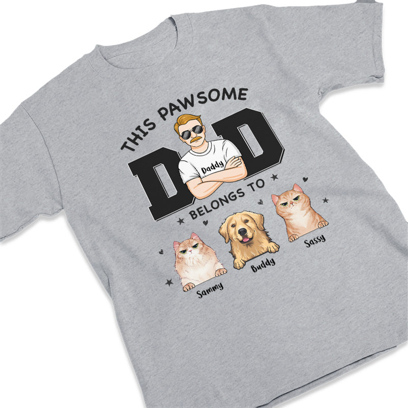 Les bébés à fourrure dominent le monde - T-shirt, sweat à capuche et sweat-shirt unisexe personnalisé pour chien et chat - Fête des Pères, cadeau pour les propriétaires d'animaux et les amoureux des animaux