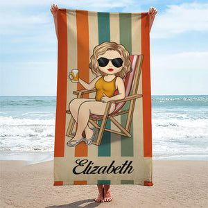 Profitez de l'été à votre façon - Serviette de plage personnalisée Bestie - Cadeau pour meilleures amies, meilleures amies, sœurs