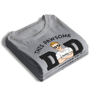 Les bébés à fourrure dominent le monde - T-shirt, sweat à capuche et sweat-shirt unisexe personnalisé pour chien et chat - Fête des Pères, cadeau pour les propriétaires d'animaux et les amoureux des animaux