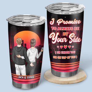 Tout ça parce que deux personnes ont glissé vers la droite - Verre personnalisé pour couple - Cadeau pour mari et femme, anniversaire